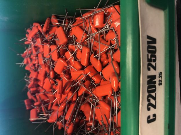 Picture of 0.22µF 250V MKT Capacitor    15mm