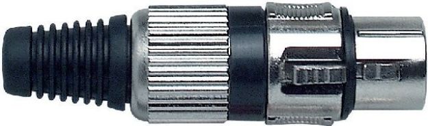 Picture of XLR Connector 3 Pin Cord Plug FEMALE BLACK