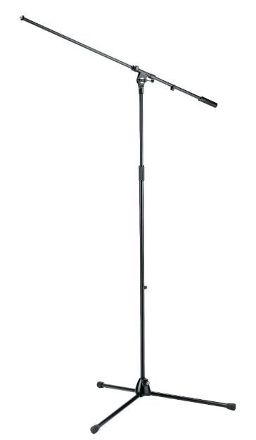 Picture of K&M Floor Mic Stand Tall+Boom BLACK