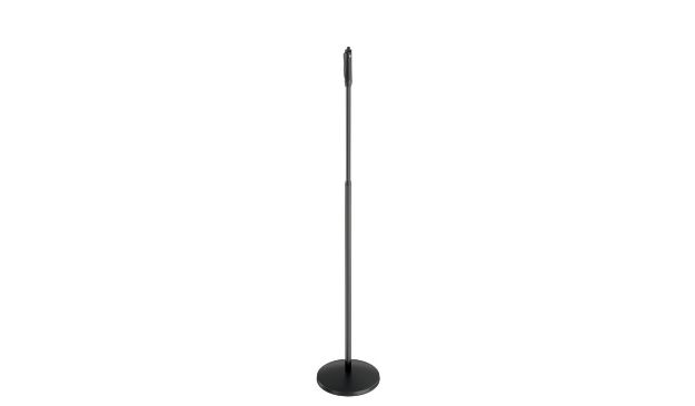 Picture of K&M Floor Mic Stand ROUND Base GRIP Adjust Tall BLACK