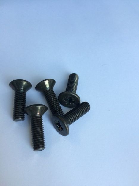 Picture of Machine Screw Pozidrive M6 x 20mm Countersunk BLACK