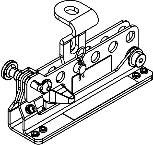 Picture of Martin Flying Bracket for FP6, FP8, FP12, FP15 - BLACK