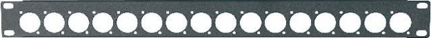 Picture of Jansen 19" Rack Panel 1U Punched SIXTEEN x XLR BLACK