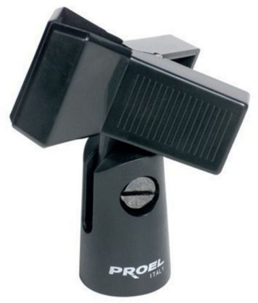 Picture of Proel Mic Clip Clamp Type Universal Fit+Screw Safety Lock