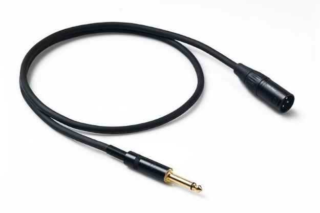 Picture of Proel XLR Input Lead MXLR > TS 2m Spiral Shield BLACK