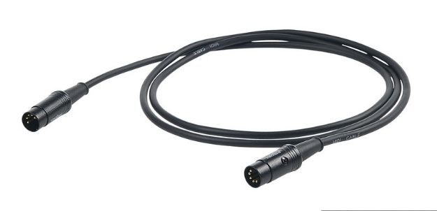 Picture of Proel Midi Lead MDIN5 > MDIN5 3m BK