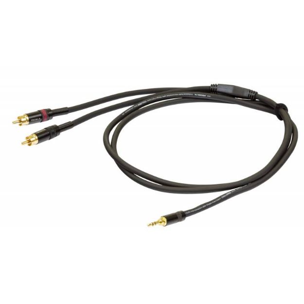 Picture of Challenge Split Lead 3.5mm TRS > 2 x MRCA 3m Gold
