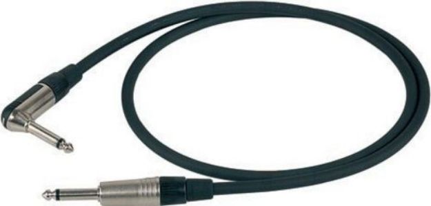 Picture of Proel Guitar Lead TS > 90ºTS 10m 90% Braid BK