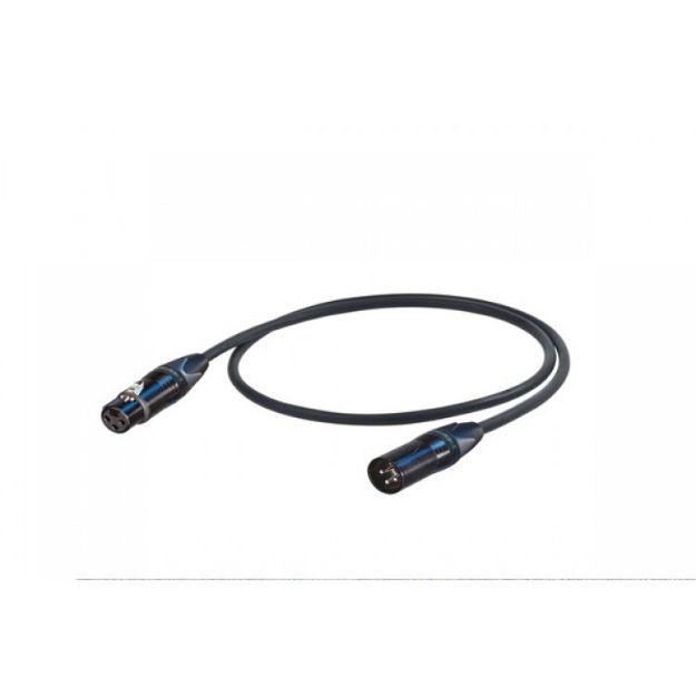 Picture of Proel Mic Lead FXLR > MXLR  5m 90% Braid Shield BLACK