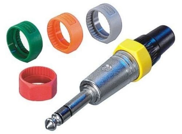 Picture of Neutrik Jack Cord Connector Ring Label NP*C BROWN