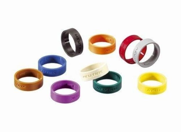 Picture of Neutrik XLR Cord Connector Ring Label BLACK