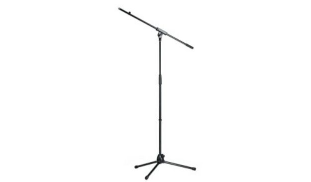 Picture of K&M Floor Mic Stand Tall+Boom BLACK