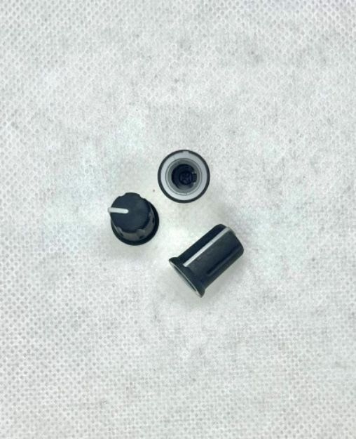Picture of A&H Knob Black-Silver Line Small