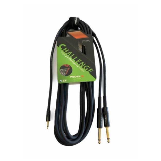Picture of Challenge Stereo Split Lead 3.5mm TRS > 2 x 6.3mm TS 1.5m