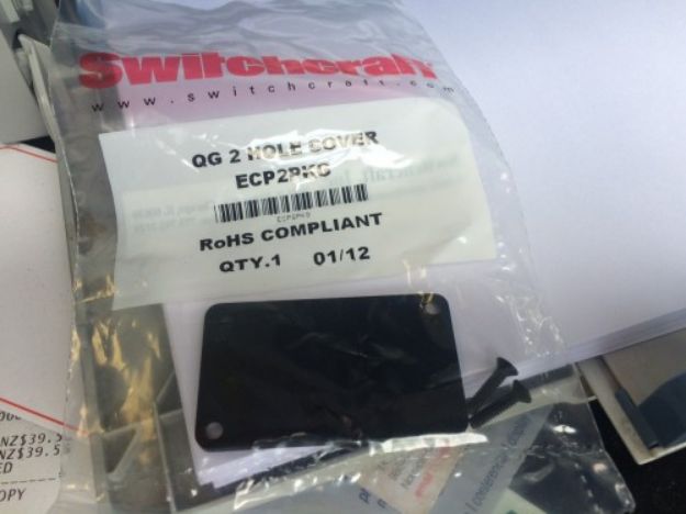 Picture of XLR Connector Cover DUAL Blanking Plate Panel Mount
