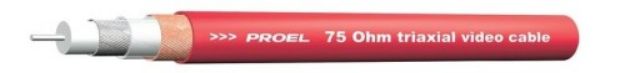 Picture of Proel Bulk Video Cable RGTRIAX 75 Ohm 3 Shield RED