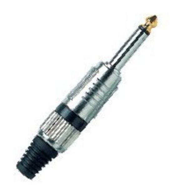 Picture of Mono TS Jack Connector 6.3mm Cord Plug MALE