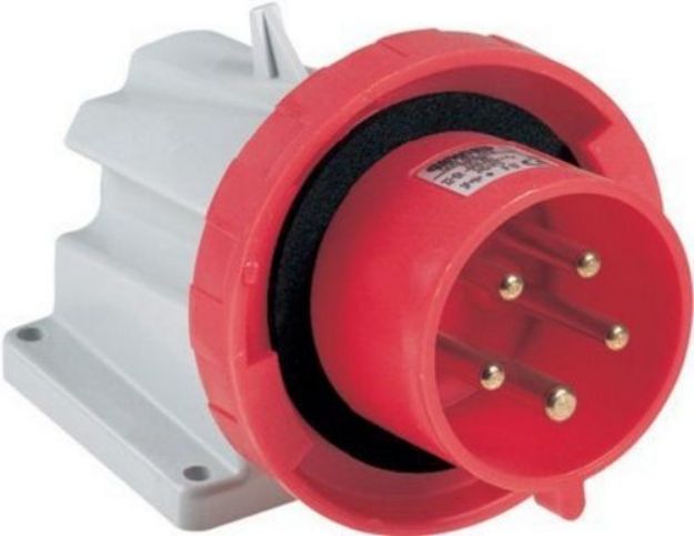Picture of 32A Mains Connector 3Ø 415V Panel Mount MALE