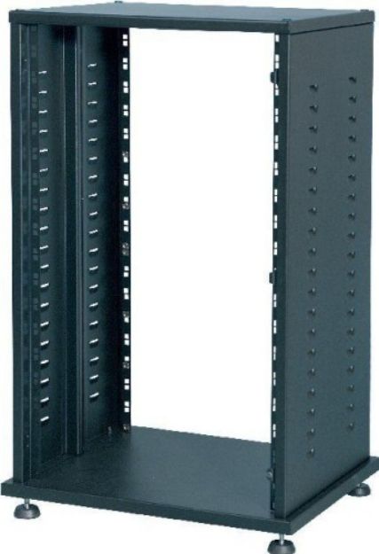 Picture of Proel Steel 19" Rack 30U Side Vents + Castors BLACK