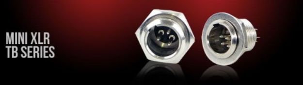 Picture of Switchcraft Mini XLR Connector 6 Pin Panel Mount MALE