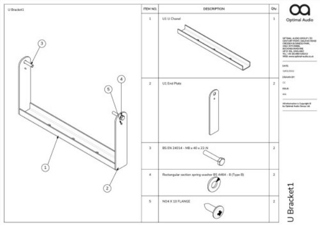 Picture of Optimal U Bracket for Cuboid 8