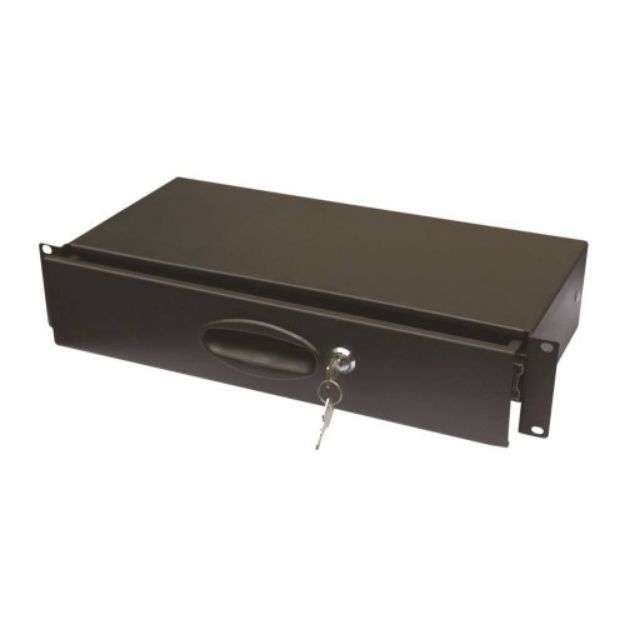 Picture of Proel 19" Rack Drawer 2U Lockable 204mm