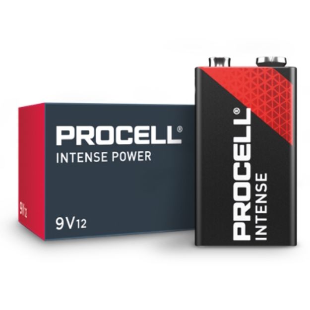 Picture of Procell INTENSE Alkaline Battery 9V Size 12 Pack